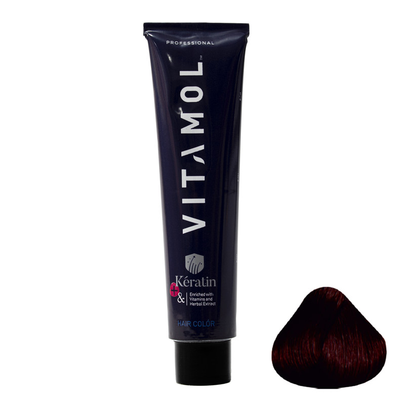  کیت رنگ مو ویتامول سری violet شماره 3.20 حجم 120 میلی لیتر رنگ شرابی
