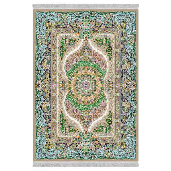 فرش پارچه‌ای دفه مدل فرشینه طرح مدرن کد 1037