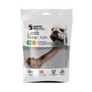 تشویقی سگ هاپومیل مدل قلم بره کد Lamb Bone XL وزن 200 گرم