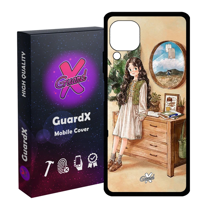 کاور گارد ایکس طرح دختر مدل Glass10308 مناسب برای گوشی موبایل هوآوی Nova 7i / Nova 6 SE / P40 Lite