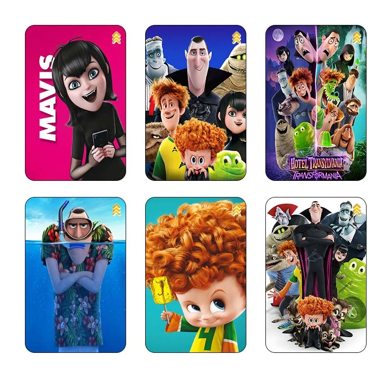 استيکر کارت کارنيکا طرح هتل ترانسیلوانیا Hotel Transylvania کد 68030 مجموعه 6 عددی