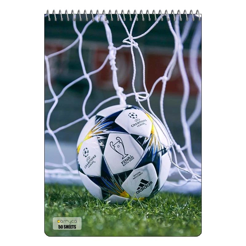 دفتر نقاشی 50 برگ سیمی کارنیکا طرح عاشق فوتبال Football Lover کد 67597