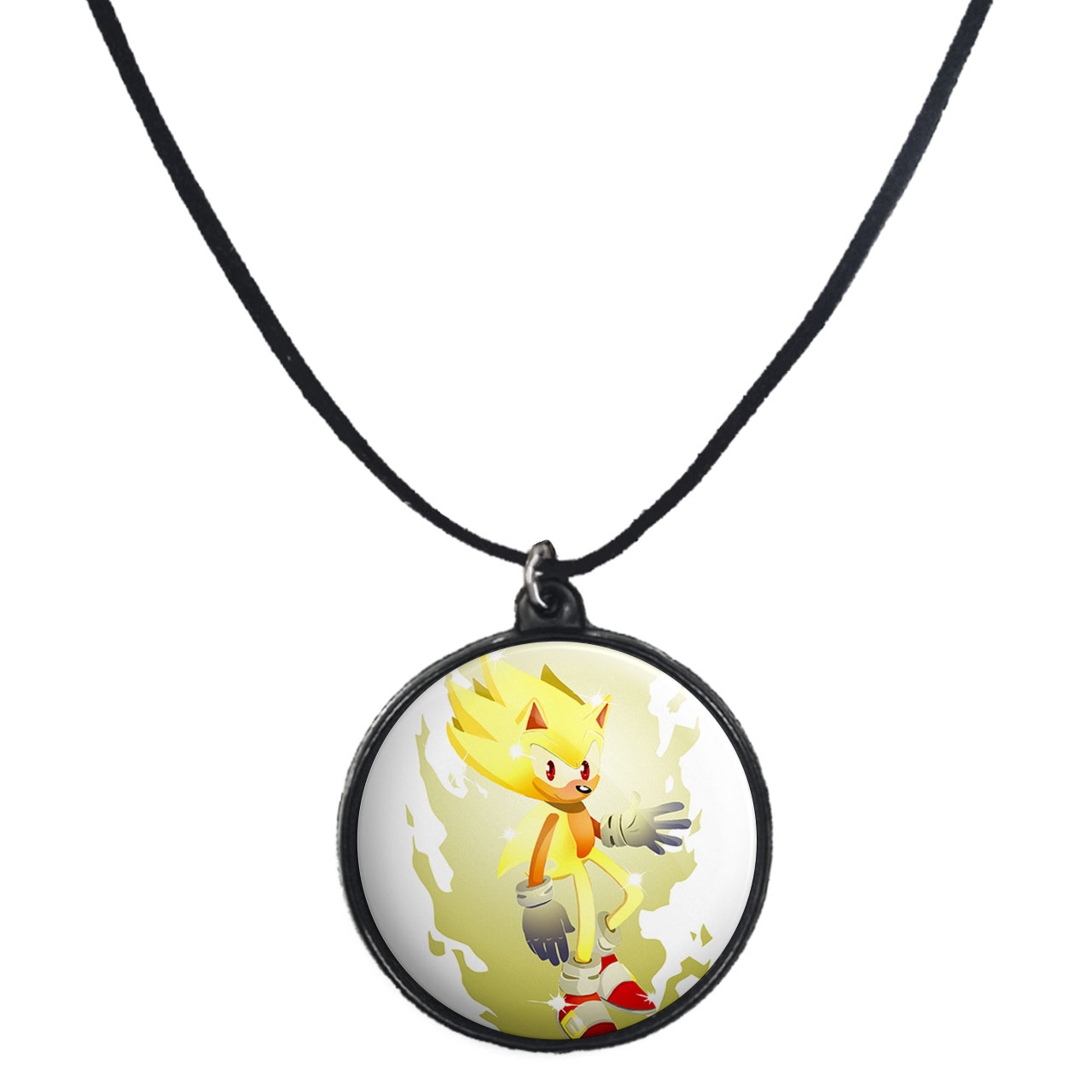 گردنبند پرمانه طرح سونیک کد pmb.15060 مدل دو طرفه