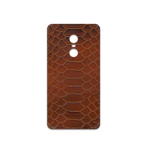 MAHOOT Brown-Snake-Leather Cover Sticker for Xiaomi Redmi Note 4