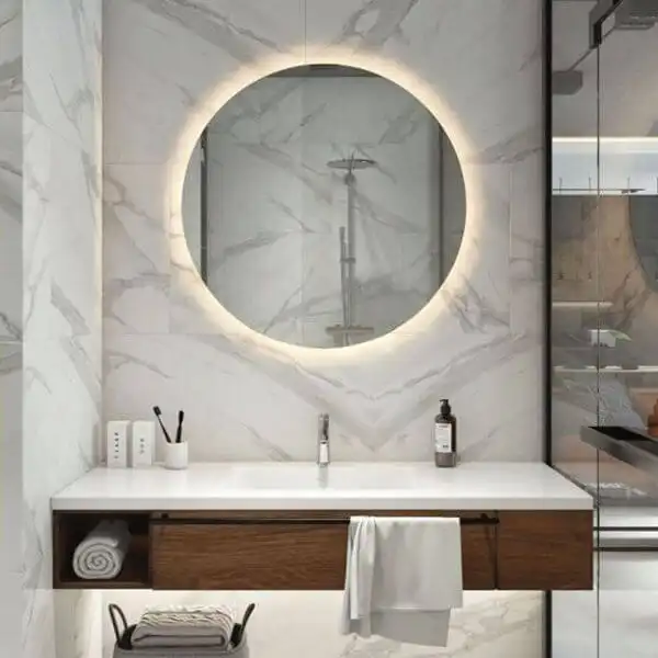 آینه سرویس بهداشتی تارا دکور مدل بک لایت ساده کد c50