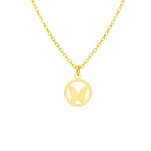 گردنبند نقره زنانه هایکا مدل پروانه کد n.ha2-4