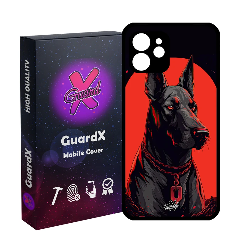 کاور گارد ایکس طرح سگ مدل Glass10621 مناسب برای گوشی موبایل اپل iPhone 12