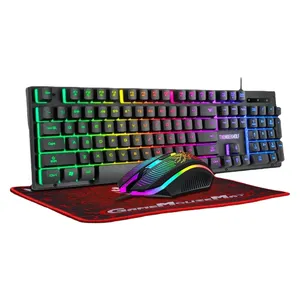 ست گیمینگ تی‌ولف مدل 3in1 TF31، سوییچ ممبران، Full-Size، نورپردازی LED RGB