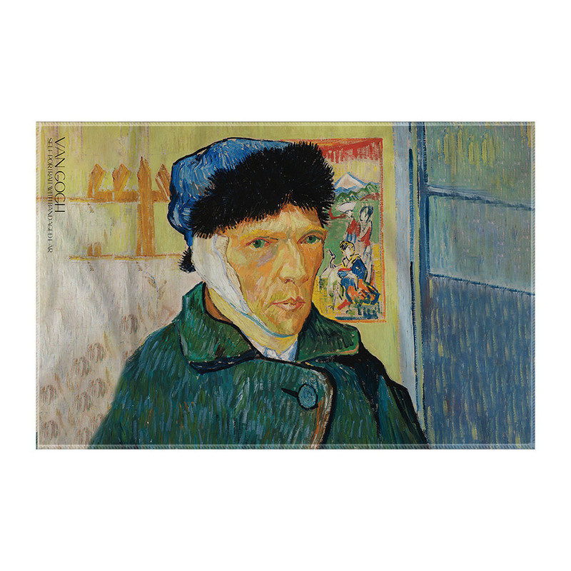 کاغذ کادو ترمه طراحان ایده مدل خودنگار با گوش بانداژ شده از ونگوگ کد art0052