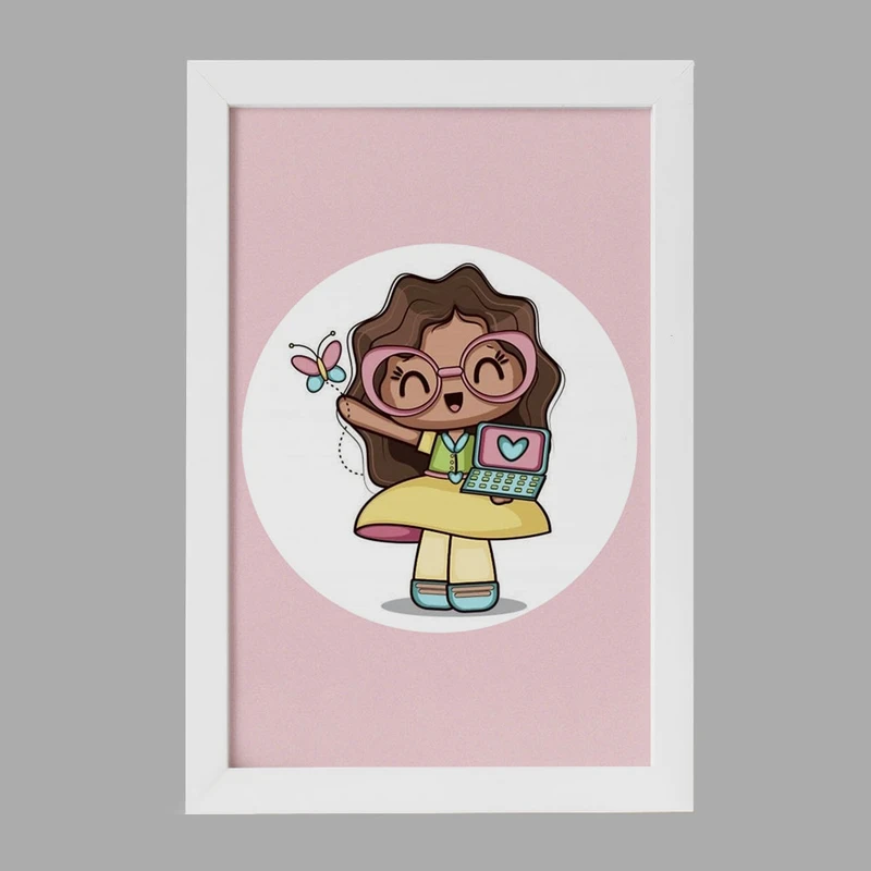 تابلو خندالو مدل دخترانه فانتزی کد 25735