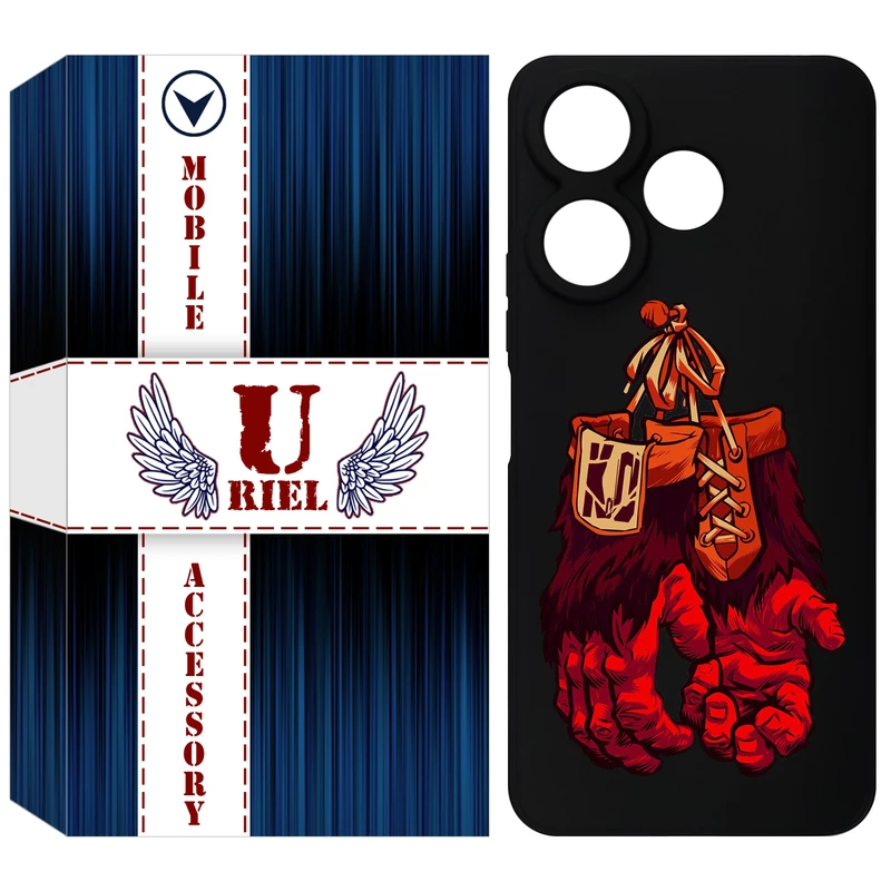 کاور یوریل مدل KSH کد 77 طرح دستکش مناسب برای گوشی موبایل شیائومی Redmi 13 4G / 13 5G / Poco M6 4G