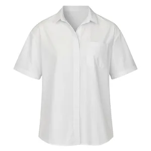 شومیز آستین کوتاه یقه برگردان زنانه مدل 19055