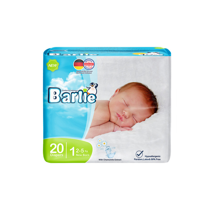 پوشک کودک بارلی سایز 1 بسته 20 عددی