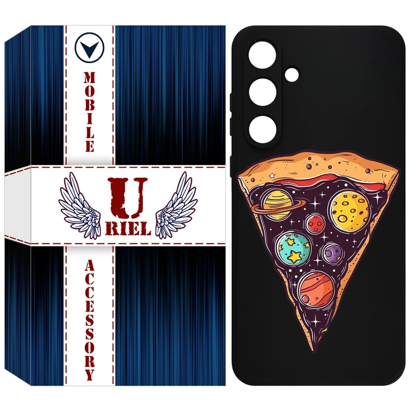 کاور یوریل مدل KSH کد 100 طرح پیتزای کهکشانی مناسب برای گوشی  موبایل سامسونگ Galaxy S25 FE