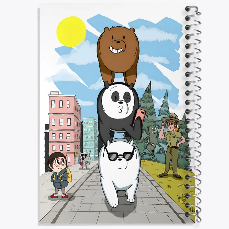 دفتر مشق 100 برگ خندالو طرح سه خرس کله پوک کد N4914