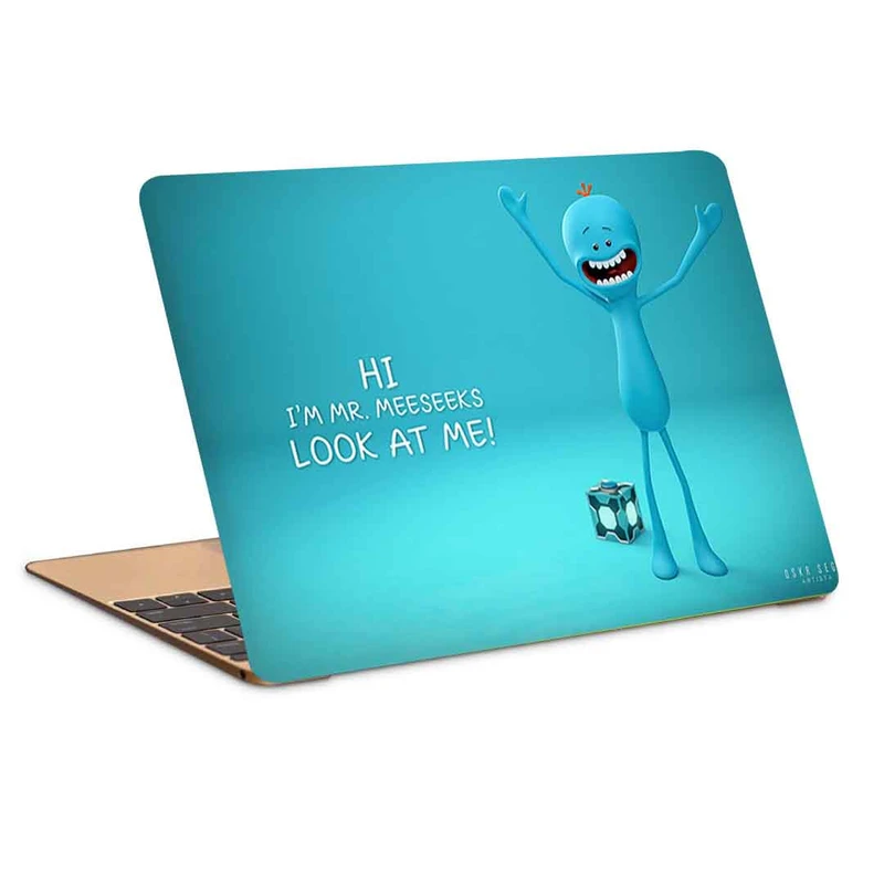 استیکر لپ تاپ طرح mr meeseeks 4کد c-693مناسب برای لپ تاپ 15.6 اینچ