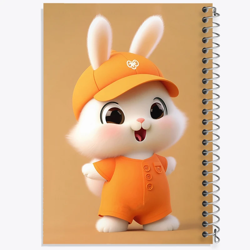 دفتر مشق 50 برگ خندالو طرح خرگوش بامزه کد F5766