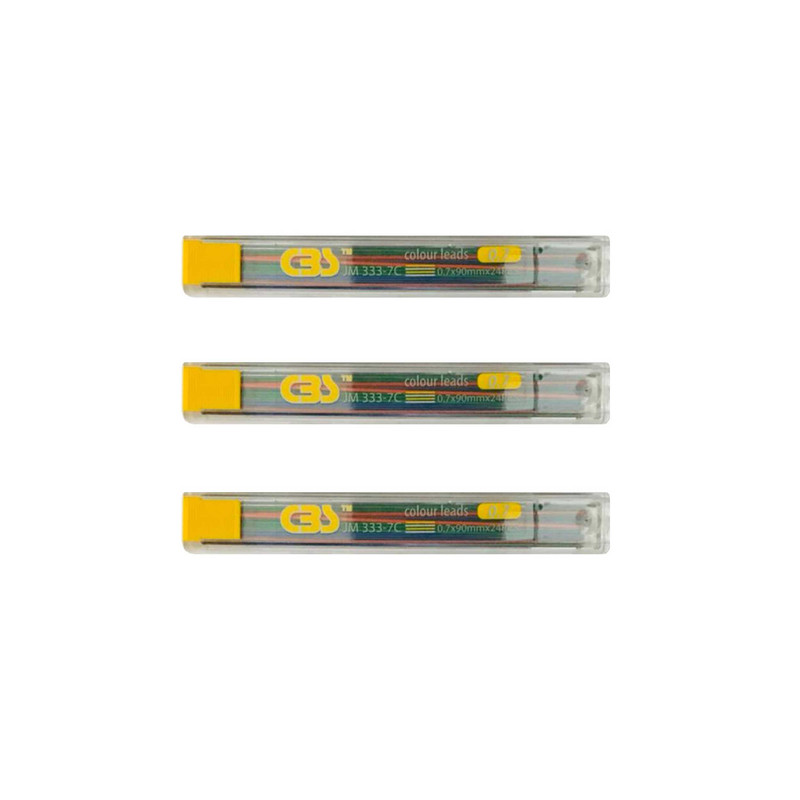 نوک مداد نوکی 0.7 میلی متری سی بی اس مدل رنگی کد JM 333-7C