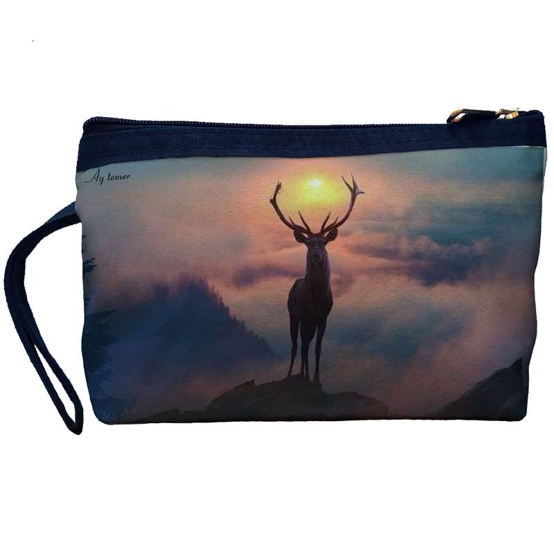 کیف لوازم آرایش زنانه آی تمر مدل گوزن کد 201