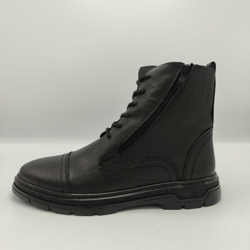 نیم بوت مردانه مدل چرم طبیعی پا کولز کد 8093