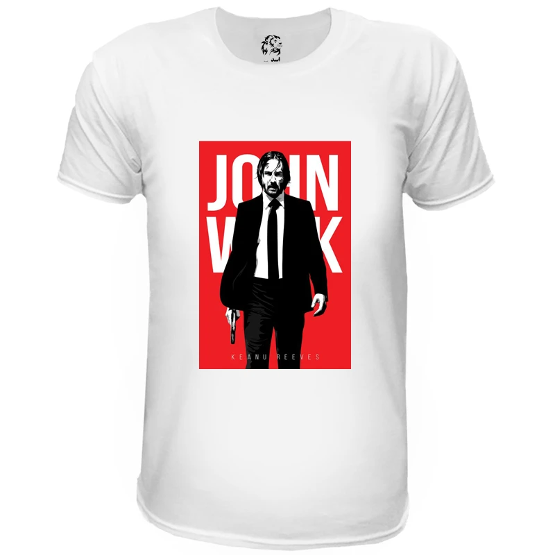 تی شرت آستین کوتاه مردانه اسد طرح John Wick کد 82
