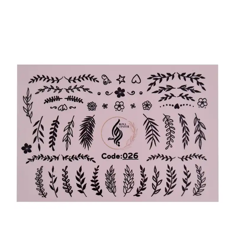 برچسب لنز ناخن مدل 026