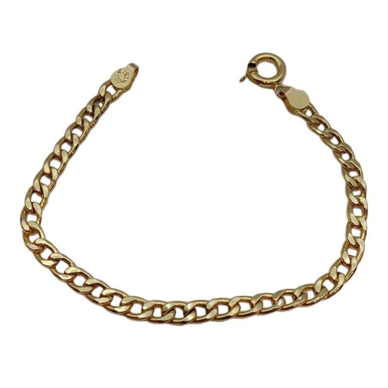 دستبند طلا 18 عیار مردانه حلما گالری مدل 021