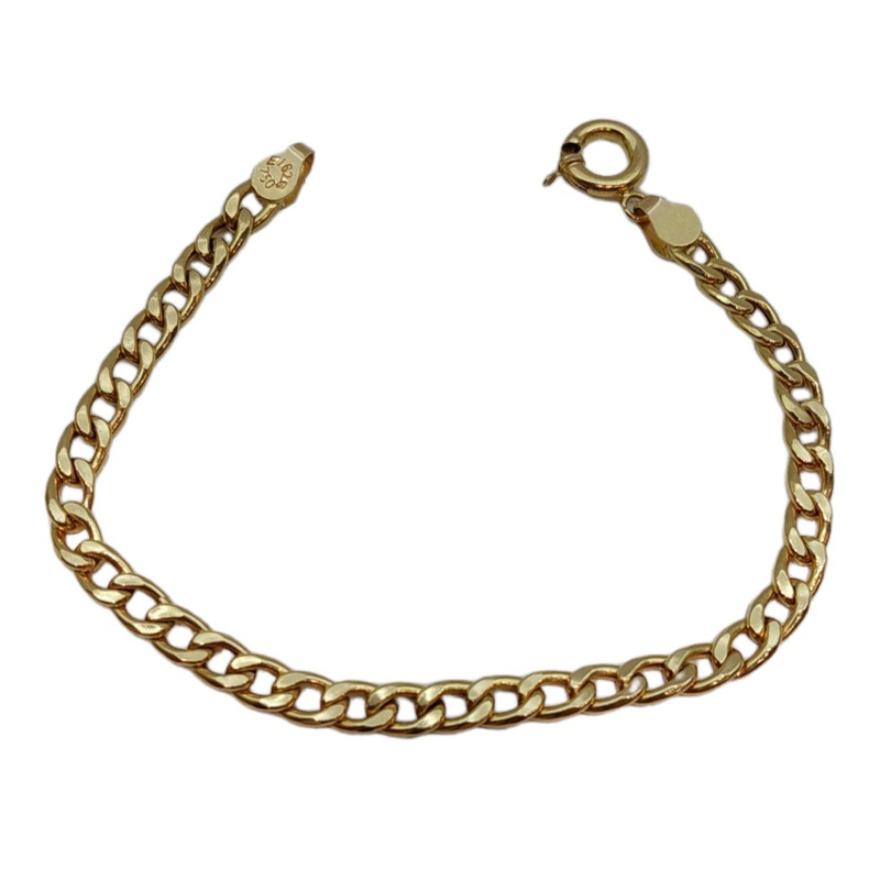 دستبند طلا 18 عیار مردانه حلما گالری مدل 021