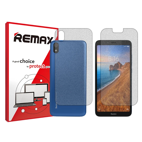 محافظ صفحه نمایش مات ریمکس مدل HyMTT مناسب برای گوشی موبایل شیائومی Redmi 7A به همراه محافظ پشت گوشی