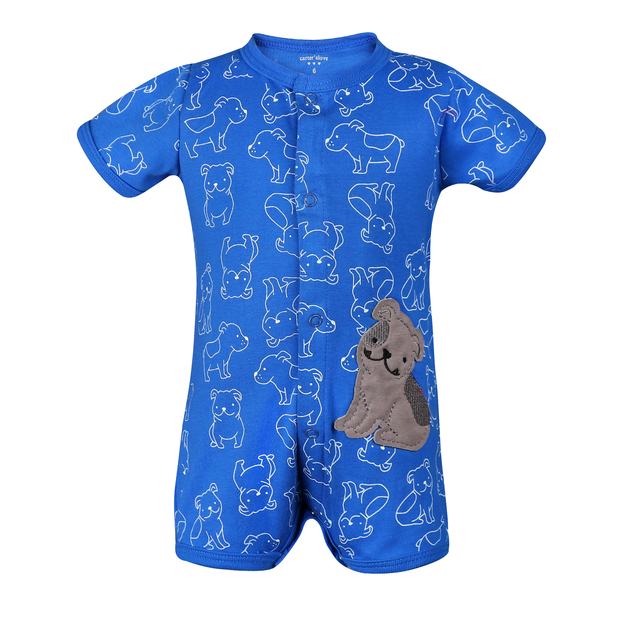 سرهمی پسرانه کارترز مدل سگ ARM رنگ آبی