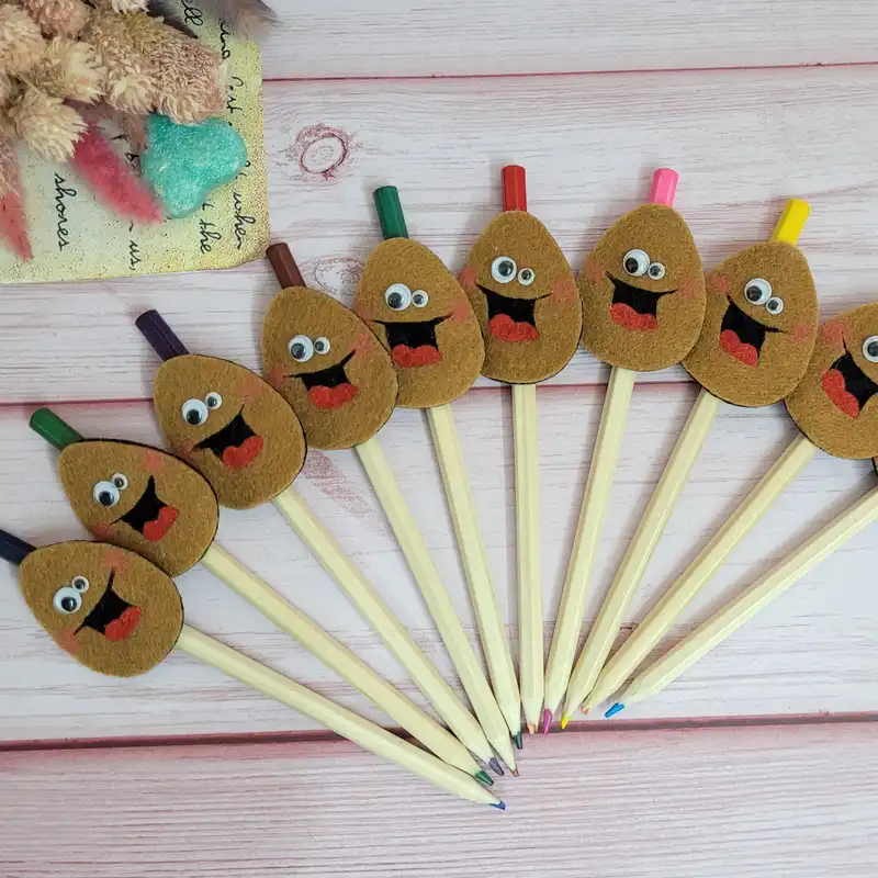 سرمدادی مدل حروف الفبا طرح بادام بسته 5 عددی