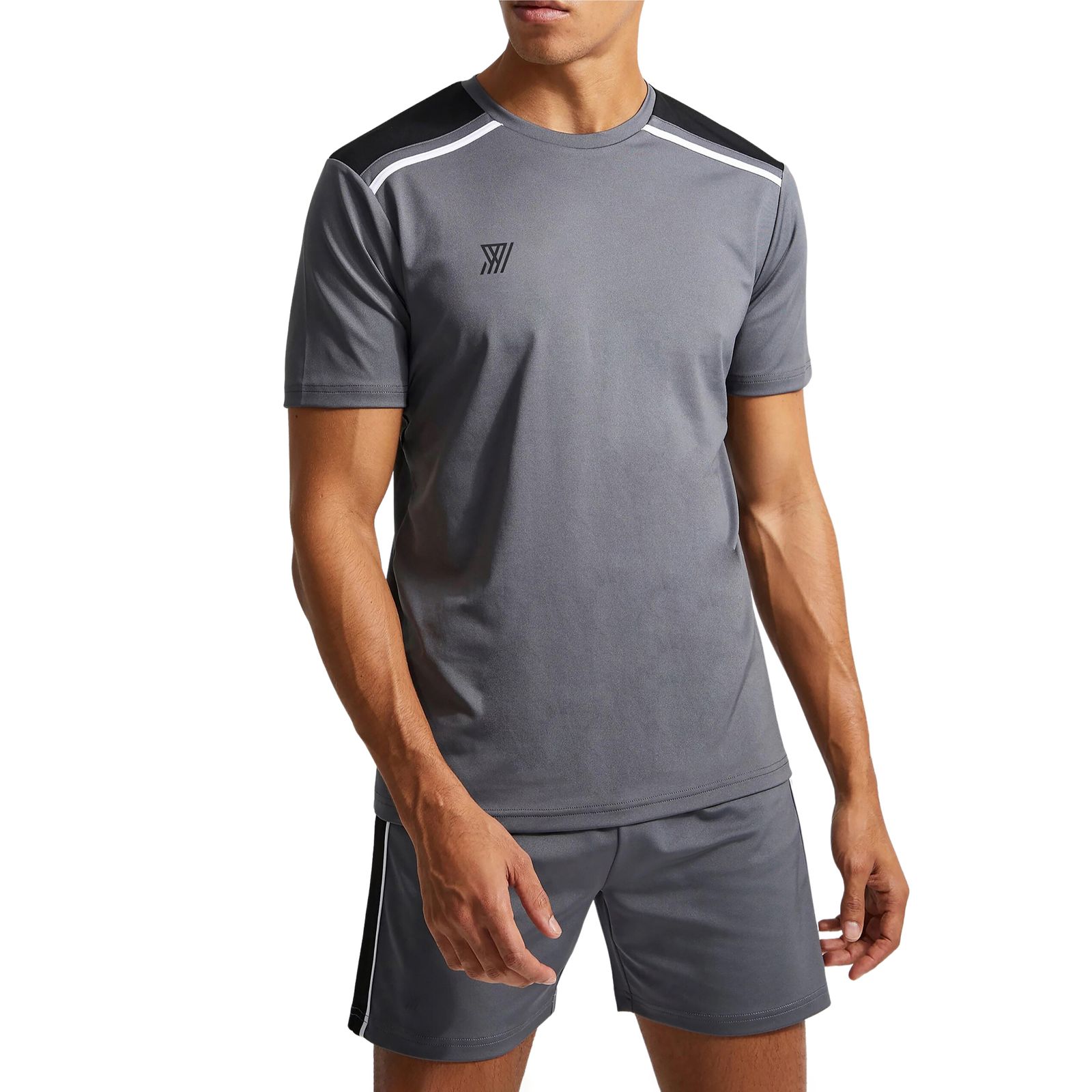 ست تی شرت و شلوارک ورزشی مردانه نوزده نودیک مدل ST1918 DGB -  - 1