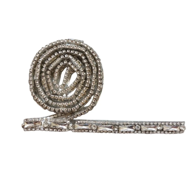 نوار یراق مدل نگین کد YRNEBAG40S طول 40 سانتی متر