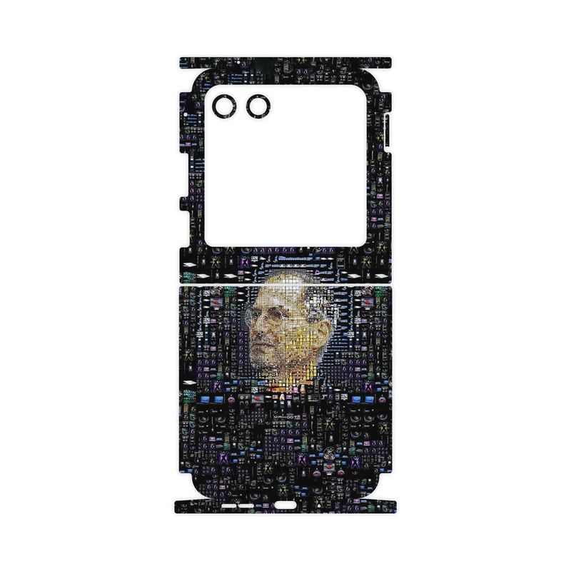 برچسب پوششی ماهوت مدل Collage of Steve Jobs 2-FullSkin مناسب برای گوشی موبایل موتورولا Razr 40 Ultra