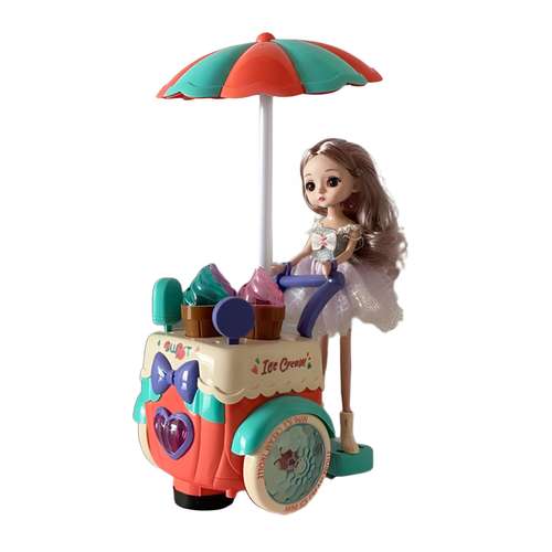 عروسک مدل دختر بستنی فروش NO.ZR167-2 ارتفاع 20 سانتی متر 