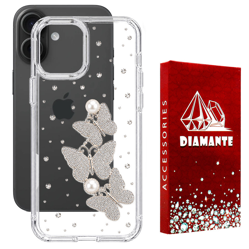 کاور دیامانته مدل Kelebek Rd مناسب برای گوشی موبایل اپل iPhone 16
