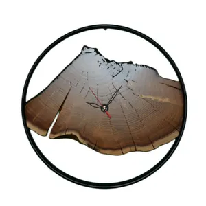 ساعت دیواری طرح روستیک مدل آبنوس