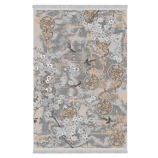 فرش پارچه‌ای دفه مدل فرشینه طرح مدرن کد 428