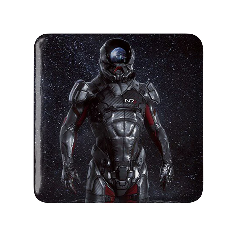 مگنت خندالو طرح بازی مس افکت (Mass Effect) مدل مربعی کد 31565