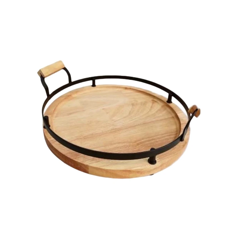 سینی دسته دار مدل چوبی سایز 30x30 سانتی متر