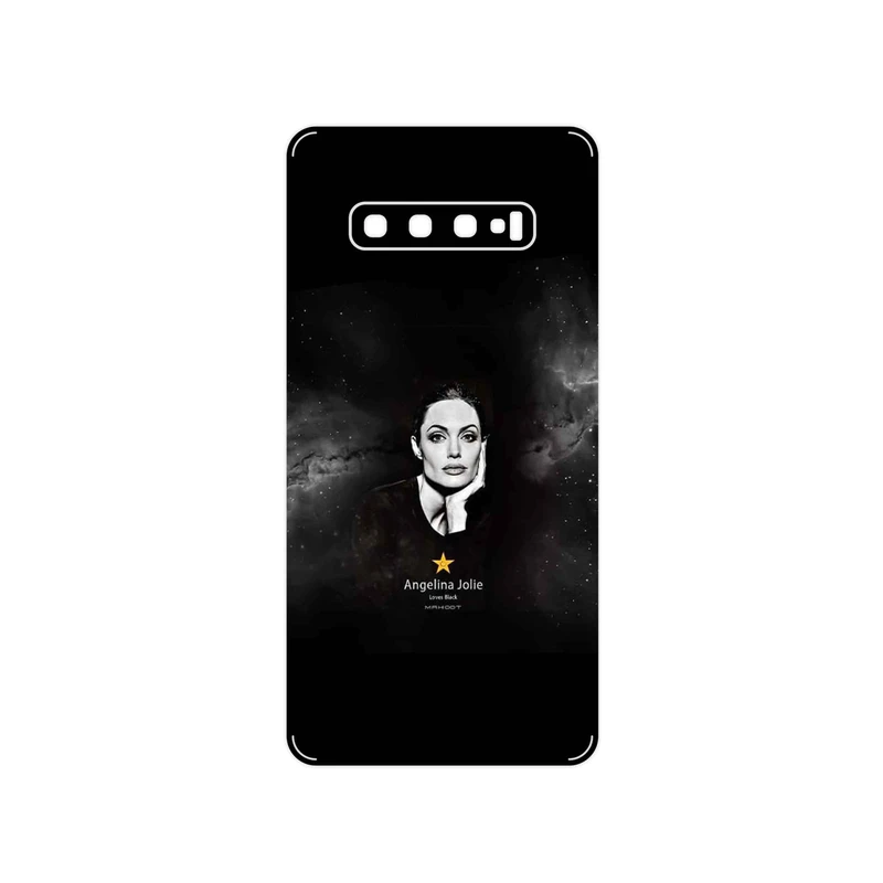 برچسب پوششی ماهوت مدل Angelina Jolie مناسب برای گوشی موبایل سامسونگ Galaxy S10 Plus