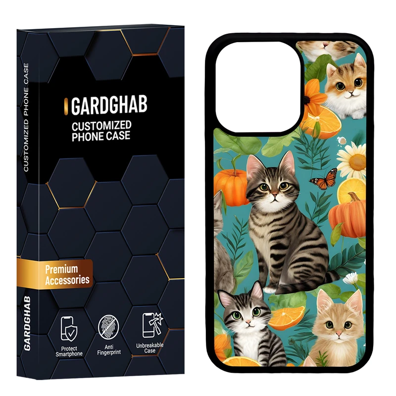 کاور گارد قاب مدل پشت گلس هنری مناسب برای گوشی موبایل اپل iPhone 13 Pro