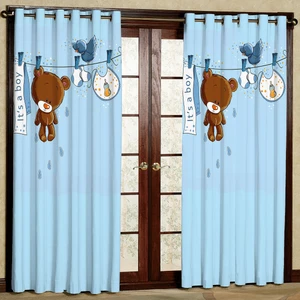 پرده مدل خرس مخمل پانچی کد 1025 سایز 200x140 سانتی متر