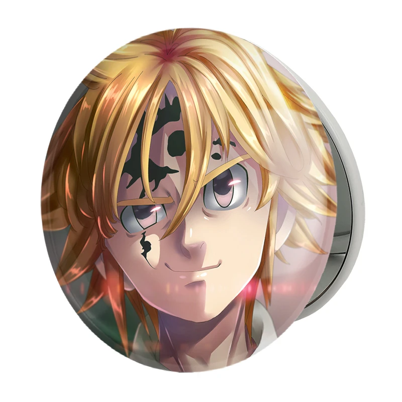 آینه جیبی خندالو طرح ملیوداس انیمه هفت گناه کبیره مدل تاشو کد 17528 