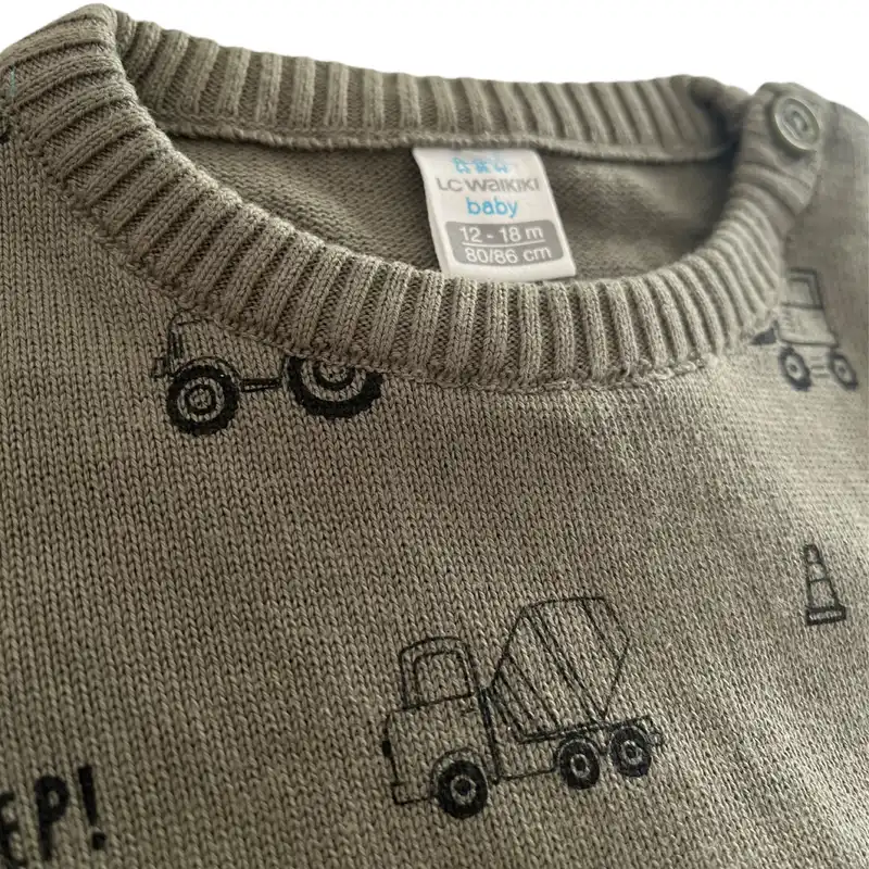 پلیور پسرانه ال سی وایکیکی مدل يقه دكمه دار