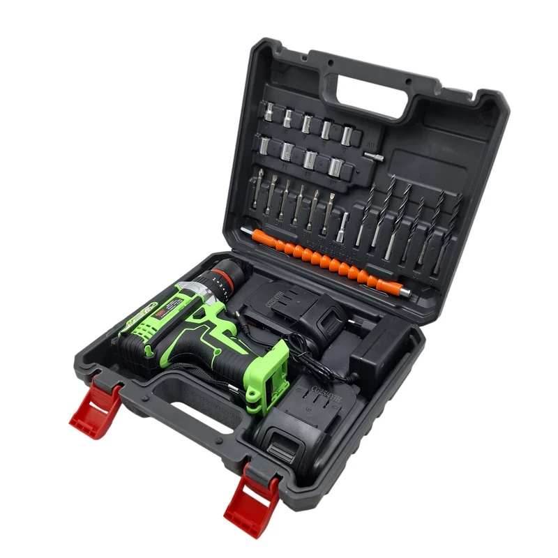 مجموعه 28 عددی دریل چکشی شارژی 10 میلی متری 36 ولت باس مدل 36VF