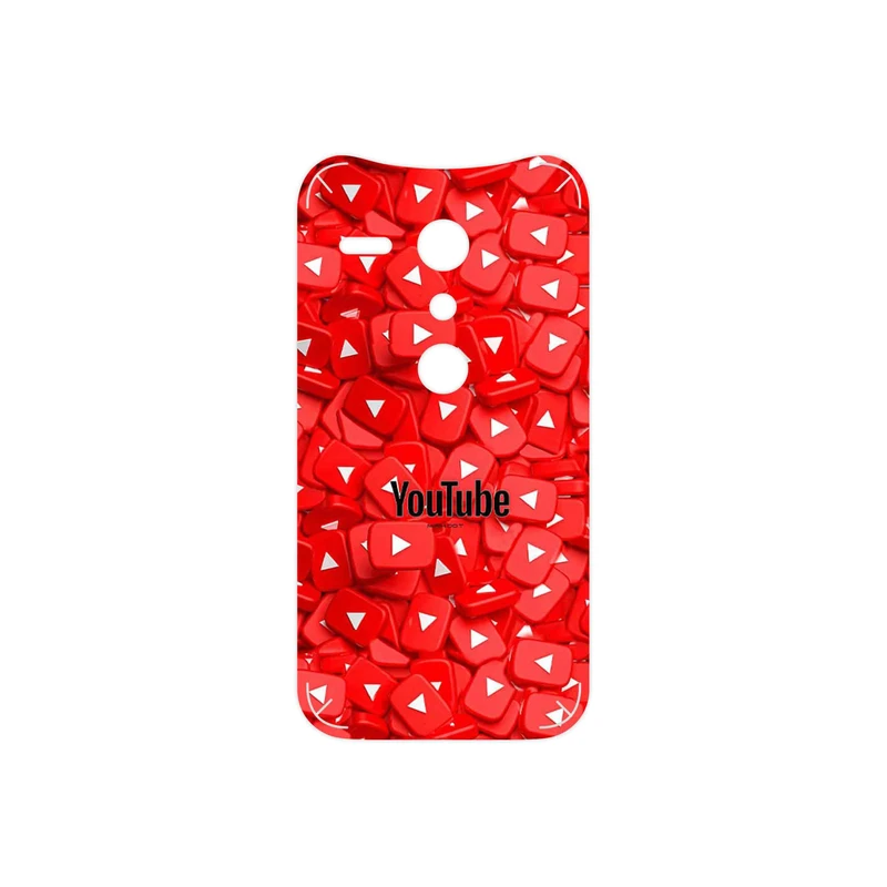 برچسب پوششی ماهوت مدل Youtube مناسب برای گوشی موبایل موتورولا Moto G