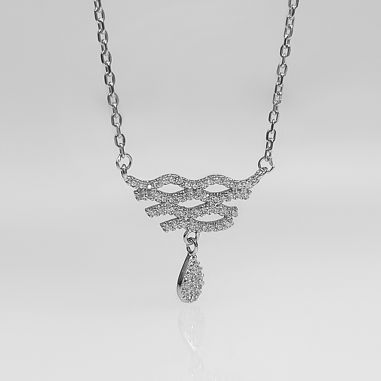 گردنبند نقره زنانه اقلیمه کد GN357 گردنبند نقره زنانه اقلیمه کد GN357