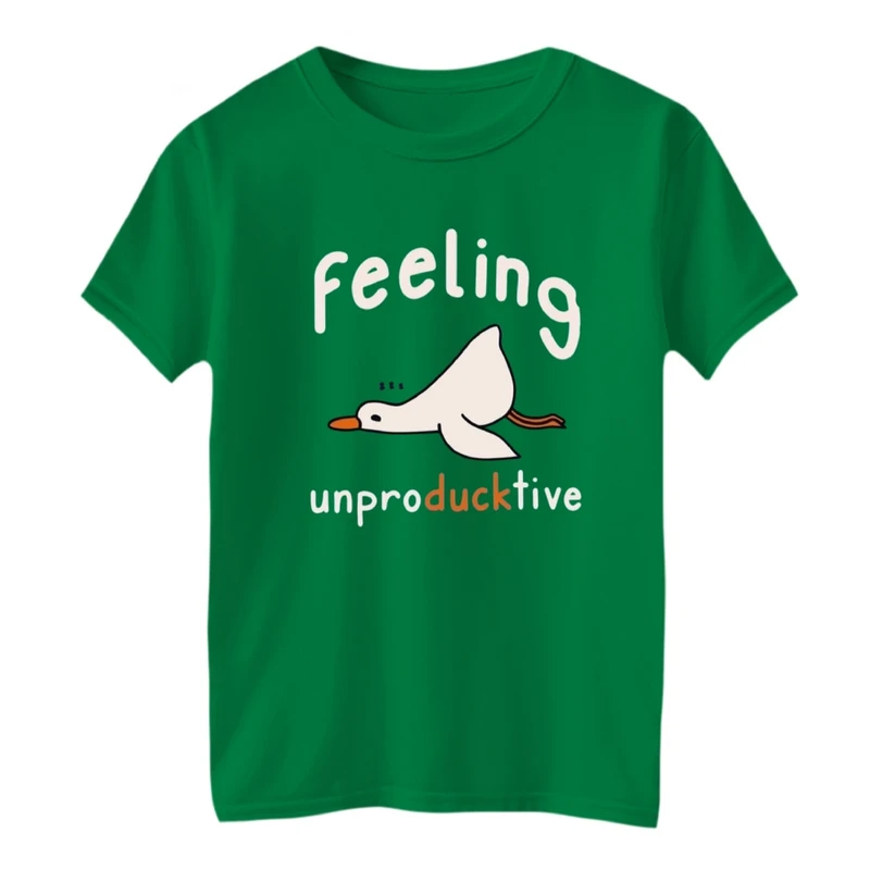 تی شرت آستین کوتاه بچگانه مدل احساسات اردک