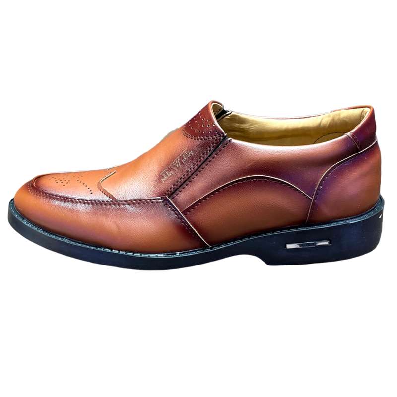 کفش مردانه مدل سالار کشی طبی رنگ عسلی